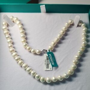 NEW  EFFY Elegant White Pearl Necklace 17"